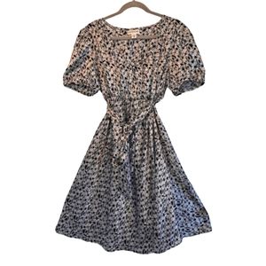 Motherhood Maternity Black & White Neutral Dress with Tie Size XL